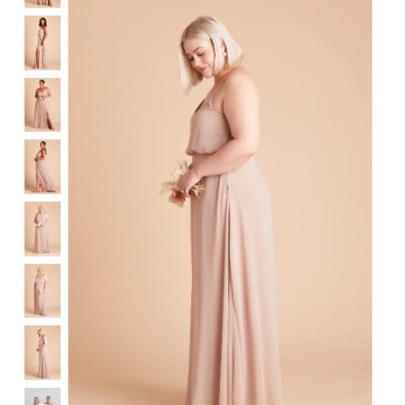 Birdy Brey GWENNIE DRESS CHIFFON TAUPE - Picture 2 of 4